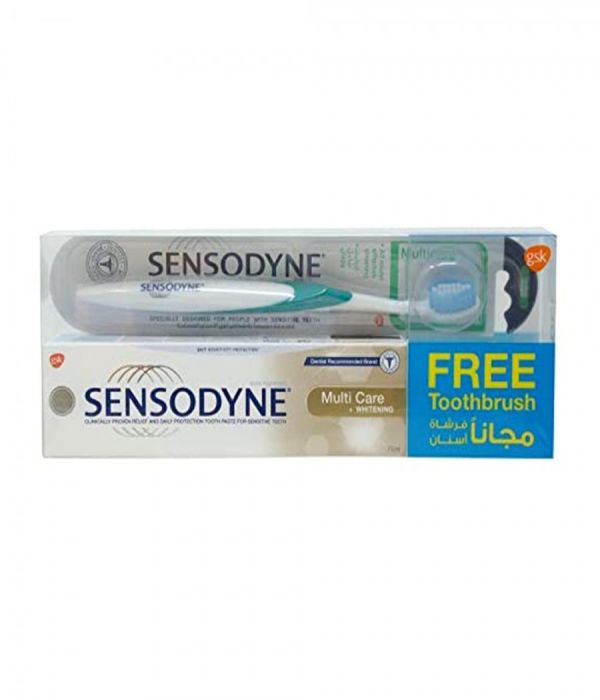 Sensodyne whitening toothpaste with brush 75ml