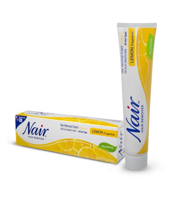Nair hair removal cream with baby oil lemon scent 110 ml
