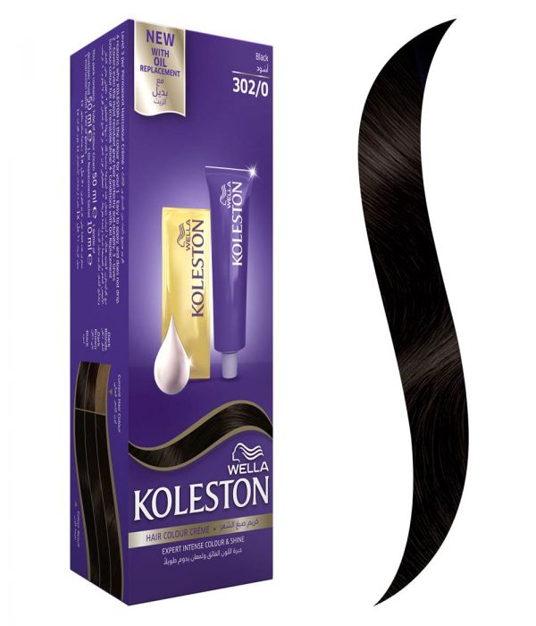 Koleston Hair Color Black + Developer 302/0