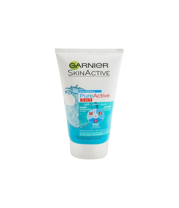 lotion. peeled off; Garnier Pure Active 3 in 1 Mask