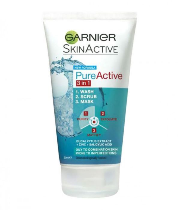 Garnier Pure Active 3 in 1 Face Wash 50ml