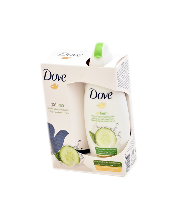 Dove body wash cucumber and green tea with loofah 250ml