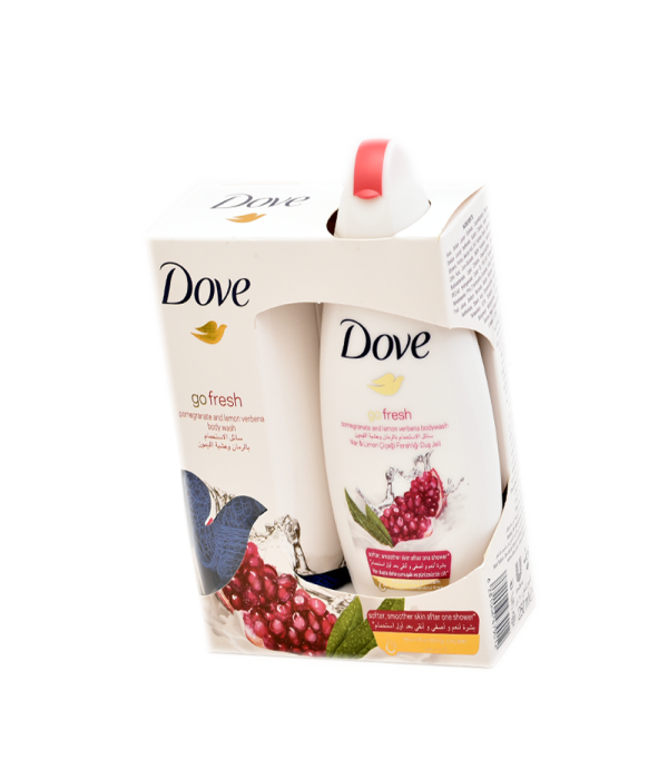 Dove body wash pomegranate and lemongrass with loofah 250ml