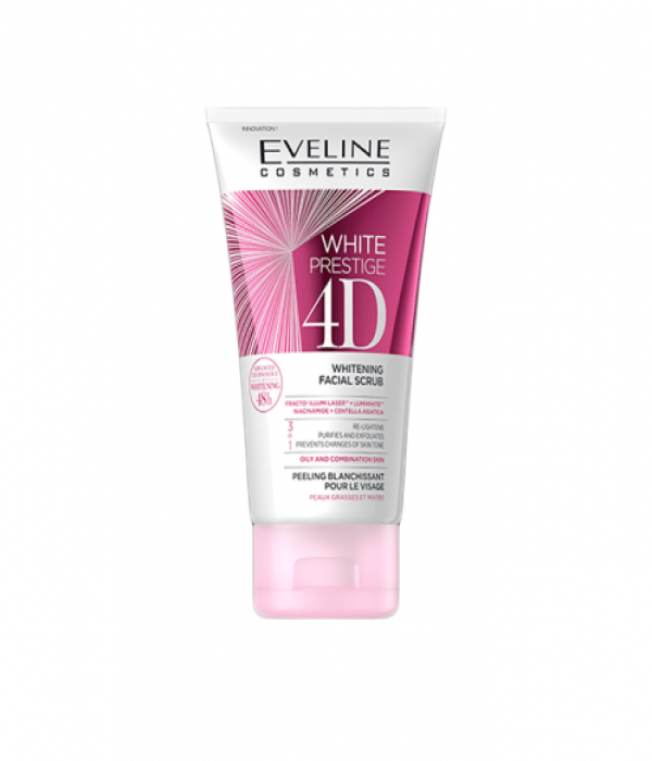 Eveline White Prestige 4D Facial Scrub for Whitening - 150 ml
