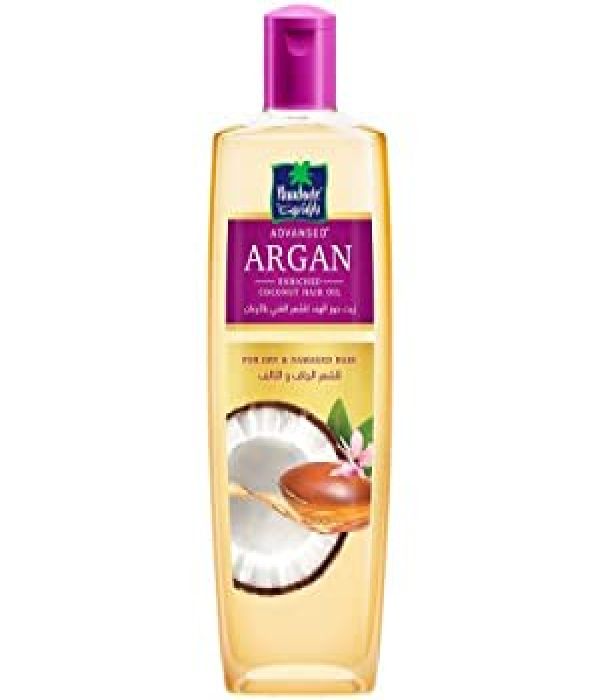 Coconut oil, rich in argan, rejuvenates and strengthens dry, damaged hair