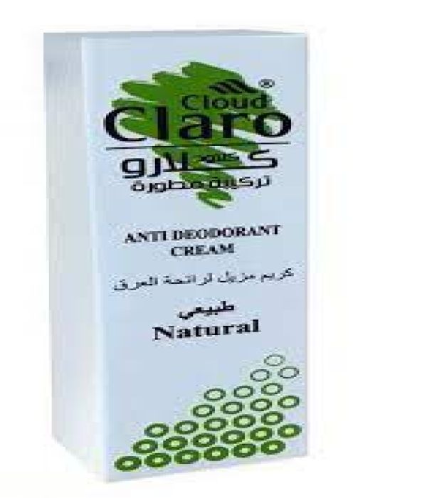 Cloud Claro Natural Deodorant Cream - 20 ml