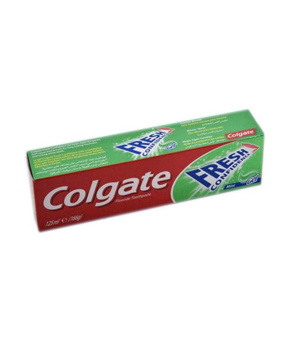 Toothpaste with fluoride mint gel