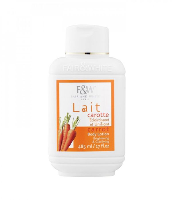 Fair and White Whitening and Purifying Moisturizing Lotion with Carrot Extract 485ml